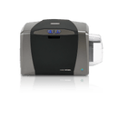 An HID Fargo DTC1250e base model card printer front facing.