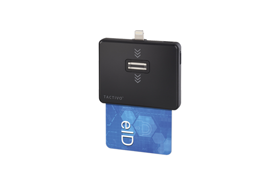 Identos Tactivo USB 2.0 Type-A mini Multifactor Authentication (MFA)/ Two-Factor Authentication (2FA) **iOS-COMPATIBLE** Smart Card Reader