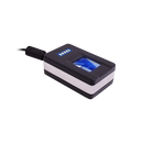 A DigitalPersona 5300 Fingerprint Reader right angled. 