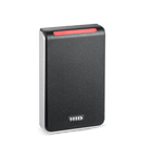 An HID Signo 40 PACS reader right-angled with red LED.