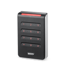 An HID Signo 40K PACS reader left-angled with red LED.